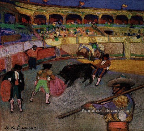 Bull pneu par la file d’attente 1900 cubiste Pablo Picasso Peintures à l'huile